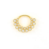 925 Silver Hoop Earring Zircon Nose Ring Piercing Cartilage Earrings