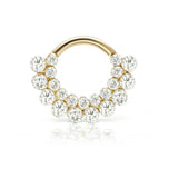 925 Sterling Silver Hoop Earrings Nose Ring Zircon Cartilage Jewelry