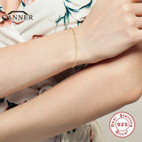 925 Silver Bee Bracelet with Zircon Stones