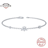 925 Silver Bee Bracelet with Zircon Stones