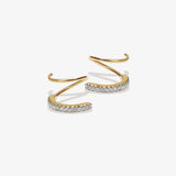 925 Silver Stud Earrings for Women European & American Torsion Bar Earings