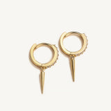 925 Silver Star Moon Drop Earrings For Women