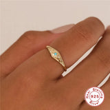 Colorful Zircon 925 Silver Constellation Rings for Women