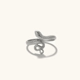Vintage Snake Ring 18k Plated 925 Sterling Women Party Wedding Jewelry