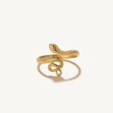 Vintage Snake Ring 18k Plated 925 Sterling Women Party Wedding Jewelry