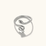 Vintage Snake Ring 18k Plated 925 Sterling Women Party Wedding Jewelry