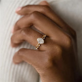 Colorful Zircon 925 Silver Ring Wedding Party Jewelry Gift