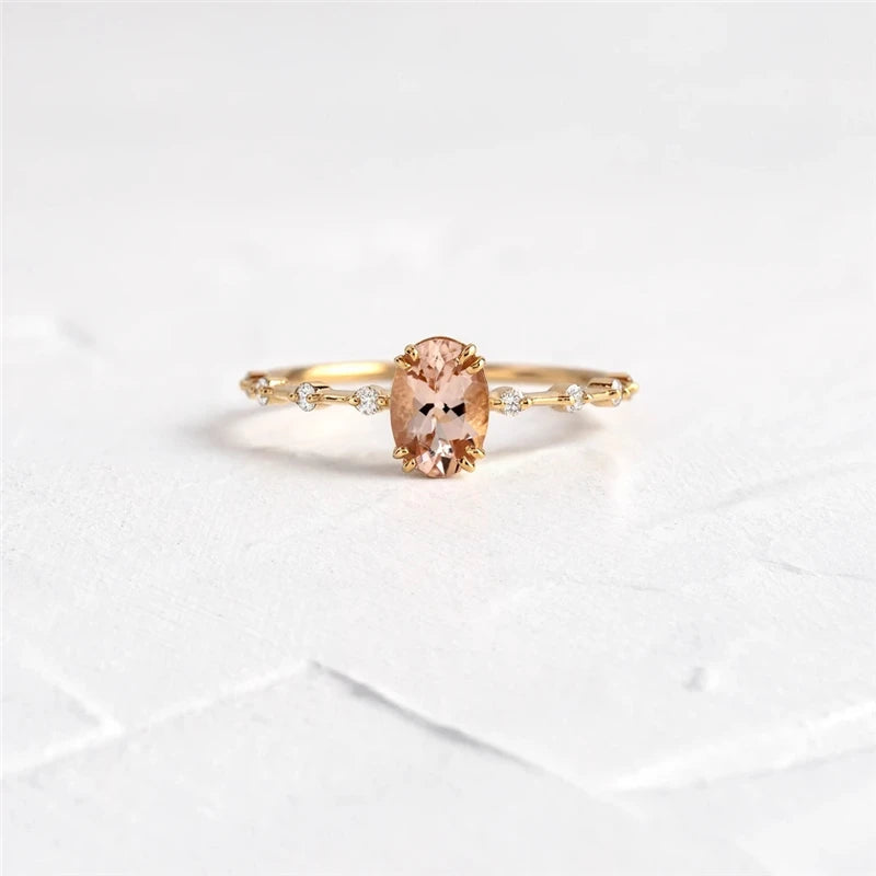 Colorful Zircon 925 Silver Ring Wedding Party Jewelry Gift