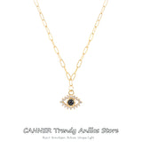 18k Silver Plated Star Love Pandent Necklace Long Chain Collar