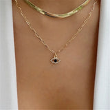 18k Silver Plated Star Love Pandent Necklace Long Chain Collar