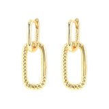 Silver Plated Twisted Circle Hoop Earrings Crystal Loop Jewelry
