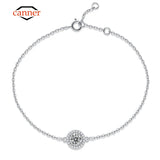 6.5mm Moissanite Diamond Chain Bracelet 925 Sterling Silver