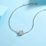 6.5mm Moissanite Diamond Chain Bracelet 925 Sterling Silver