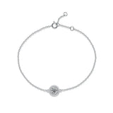 6.5mm Moissanite Diamond Chain Bracelet 925 Sterling Silver