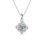 CT Moissanite Diamond Pendant Necklace 925 Sterling Silver