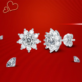 1CT Moissanite Stud Earrings 925 Sterling Silver Diamond Earring Fine Jewelry