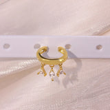 925 Silver Zircon Ear Cuff Clip Earrings for Women