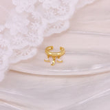 925 Silver Zircon Ear Cuff Clip Earrings for Women