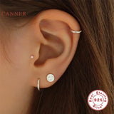 S925 Sterling Silver Mini Hollow Butterfly Earrings