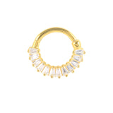925 Silver Zircon Hoop Earring for Tragus Cartilage Piercing