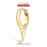 925 Silver Drop Earrings Geometry Design 18K Wedding Jewelry