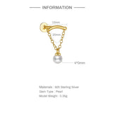 Pearl Pendant Silver Earrings Wedding Party Jewelry