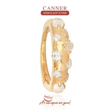 Crystal 925 Silver Hoop Earring Zircon 18K Wedding Jewelry