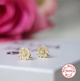 Flat Studs Lip Rings Stud Earrings 925 Silver Piercing Earrings