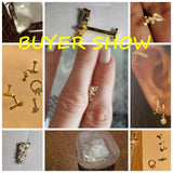 925 Sterling Silver Small Stud Earrings for Women Ear Cartilage