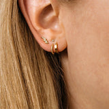 925 Silver Lightning Stud Earrings for Women Bijoux Femme Threaded Jewelry
