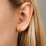 925 Silver Lightning Stud Earrings for Women Bijoux Femme Threaded Jewelry