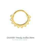 925 Silver Nose Ring Hoop Earring Zircon Cartilage Piercing