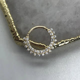 925 Silver Nose Ring Hoop Earring Zircon Cartilage Piercing