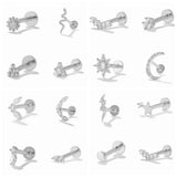 925 Silver Snake Stud Earrings for Women Wedding Gift
