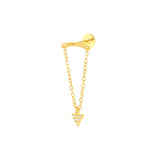 925 Silver Tassel Drop Earrings for Women