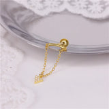 925 Silver Tassel Drop Earrings for Women