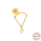 925 Silver Chain Earring for Women Wedding Party