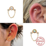 925 Silver Chain Earring for Women Wedding Party