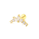 Crystal 925 Silver Earring Studs for Women Wedding Jewelry