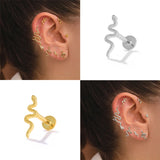 925 Sterling Silver Kraakbeen Piercing Stud Earrings for Women