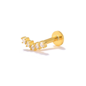 925 Sterling Silver Kraakbeen Piercing Stud Earrings for Women