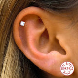 925 Sterling Silver Small Stud Earrings For Women