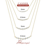 925 Silver Necklace Women's Pendente Chain Wedding Jewelry