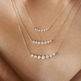925 Silver Necklace Women's Pendente Chain Wedding Jewelry