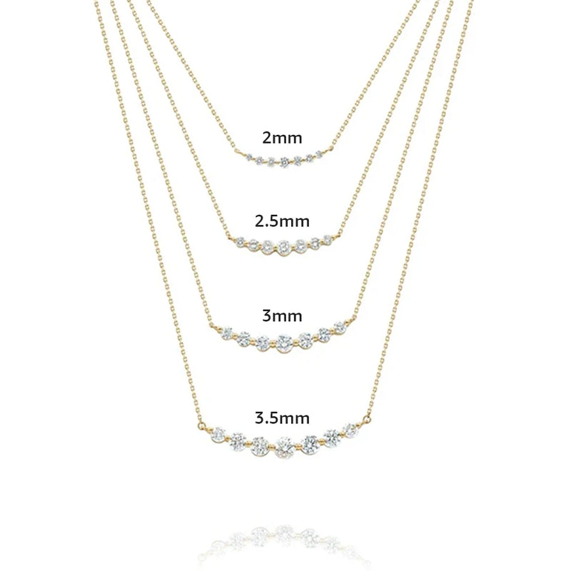 925 Silver Necklace Women's Pendente Chain Wedding Jewelry