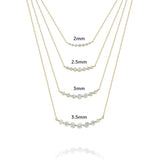 925 Silver Necklace Women's Pendente Chain Wedding Jewelry