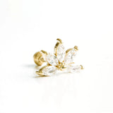 925 Silver Zircon Stud Earrings for Women