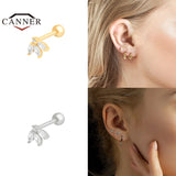 925 Silver Zircon Stud Earrings for Women