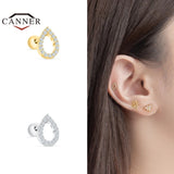 925 Silver Zircon Stud Earrings for Women