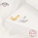 925 Silver CZ Stud Earrings Women Small Piercing Jewelry